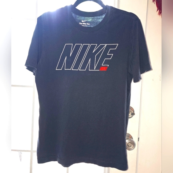 Nike Other - Nike Black Outline Logo Tee | Men's L | “Engineered for Champions”